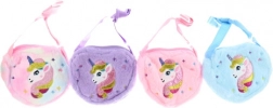 Plüschige Kinderschultertasche mit Einhorn