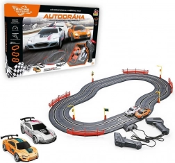 Autorennbahn 240 cm mit USB-Stromversorgung – Racing Collection