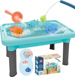 Woopie Spieltisch 3in1 mit Wasser, Sandkasten und Angeln 6 Stk.