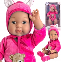 Puppe Baby mit Bären-Outfit WOOPIE