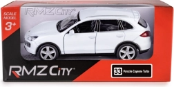 Metallmodell RMZ City Porsche Cayenne 1:32 weiß mit Pull-Back-Antrieb
