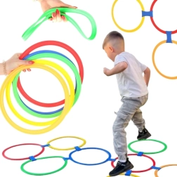 Woopie Set mit Hüpfreifen für Hüpfkästchen – 10 Stück