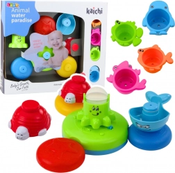 Interaktives Badewannenspielzeug mit Fontäne für Kinder