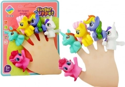 Gummi-Handpuppen Einhorn 5 Stk