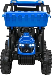 Kindertraktor MEGA mit Anhänger Blau