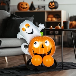 Halloween-Ballondekoration Kürbis