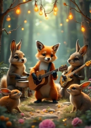 Puzzle Waldkonzert 300 Teile BLUEBIRD