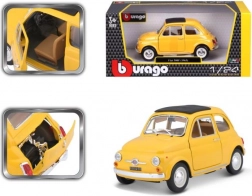 Bburago Modellautos Fiat 500 F 1965 Gelb 1:24
