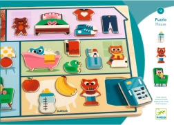 DJECO Einlegepuzzle Häuschen