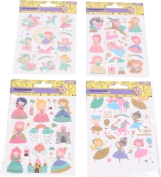 Temporäre Tattoo-Aufkleber für Kinder 10,5 × 15 cm – Mädchenthemen