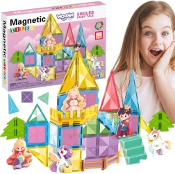 Woopie magnetisches Konstruktionsset Märchenschloss mit 55 Teilen