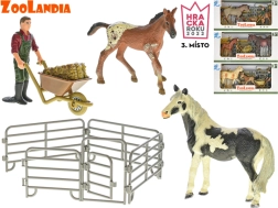 Zoolandia Pferdefiguren mit Fohlen und Zubehör - 1 Stück
