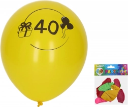 Luftballons 30 cm mit Zahl 40 – Set 5 Stk.
