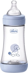 Chicco Anti-Kolik-Babyflasche Perfect5 240 ml mit Physio-Sauger, mittlerer Durchfluss 2m+