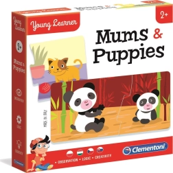 Clementoni Young Learner: Mamas und Jungtiere – Puzzle 12×2 Teile