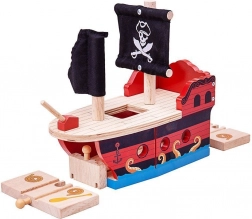 Piraten-Galeere Bigjigs Rail