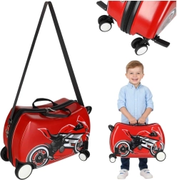Kinder-Rollkoffer mit Motorradmotiv, 30 l