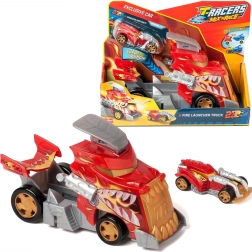 T-Racers Mix ’N Race Fire Launcher Truck – Lastwagen mit Abschussrampe