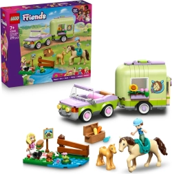 LEGO Friends Pferdeanhänger mit Pferd und Fohlen