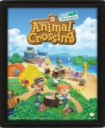 3D Bild Animal Crossing mit linsenförmigem Druck