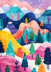 Puzzle Winterpalette 1000 Teile