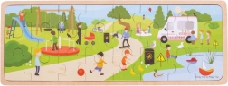 Holz-Puzzle für Kinder Im Park