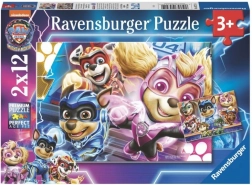 Paw Patrol - Puzzle mit Filmmotiv, 2x12 Teile