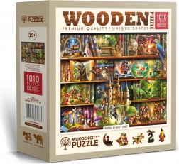 Wooden City Holzpuzzle Geschichte in jedem Regal – 1010 Teile