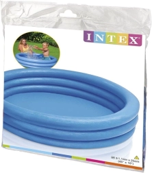 Aufblasbares Kinderplanschbecken Intex Crystal Blue 114 × 25 cm