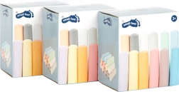 Set aus bunten Kreiden SMALL FOOT – 3×12 Stück für Gehweg und Tafel