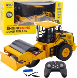 Fernsteuerbare gelbe Dampfwalze