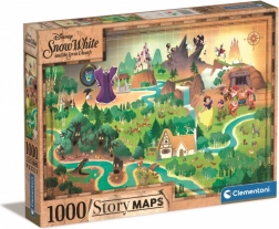 Puzzle 1000 Teile - Schneewittchen Story Maps von Clementoni