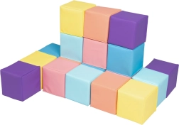 2Kids Toys Schaumstoffwürfel pastellfarben (18 Stk.)