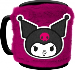 Kuromi-Tasse mit abnehmbarem Plüschüberzug 440 ml