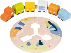 goki Holz-Einfädelzug mit fünf Waggons