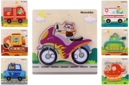 Holzsteckpuzzle Verkehrsmittel