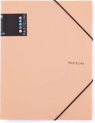 Mappe mit Gummiband A4 aprikosenfarbig PASTELINI