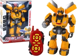 Großer ferngesteuerter Roboter – gelb, mit Sound und Licht