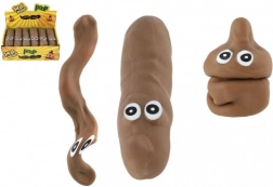 Antistress-Spielzeug Kackhaufen 14 cm elastisch und formbar