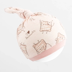 Babymütze aus Baumwolle NEW BABY Biscuits rosa