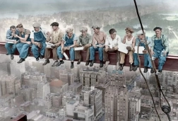 Diamantmalerei Frühstück in New York 30 × 40 cm