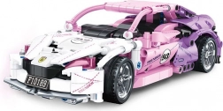Konstruktionsset Sportwagen pink, 652 Teile