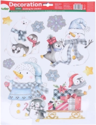 Weihnachtliche Fensterdekoration 41 × 29 cm