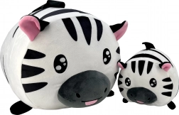 Plüsch-Zebra Mama und Junges 20 und 40 cm – weiches Set für Kinder ab 0 Monaten