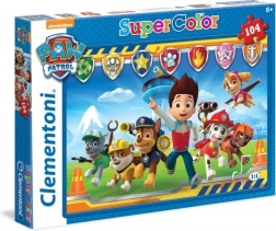 Puzzle 104 Teile Super Farben Paw Patrol