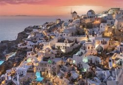 Puzzle Schattierungen von Santorini 1000 Teile