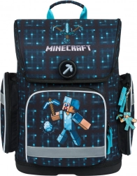 Schulranzen Baagl Ergo Minecraft Blue Axe
