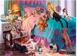 Puzzle Unartige Welpen 1000 Teile