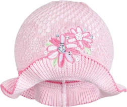 Gestricktes Hütchen New Baby rosa 3–4 Jahre