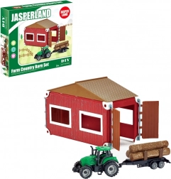 Set Traktor und Bauernhof mit Scheune